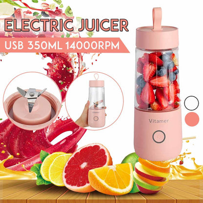 Portable Blender Juicer Electric USB Rechargeable